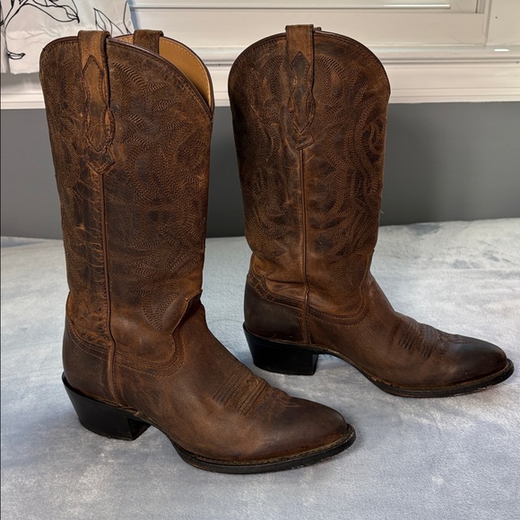 Shyanne Shoes - Shyanne Women's Raven Leather Western Boots